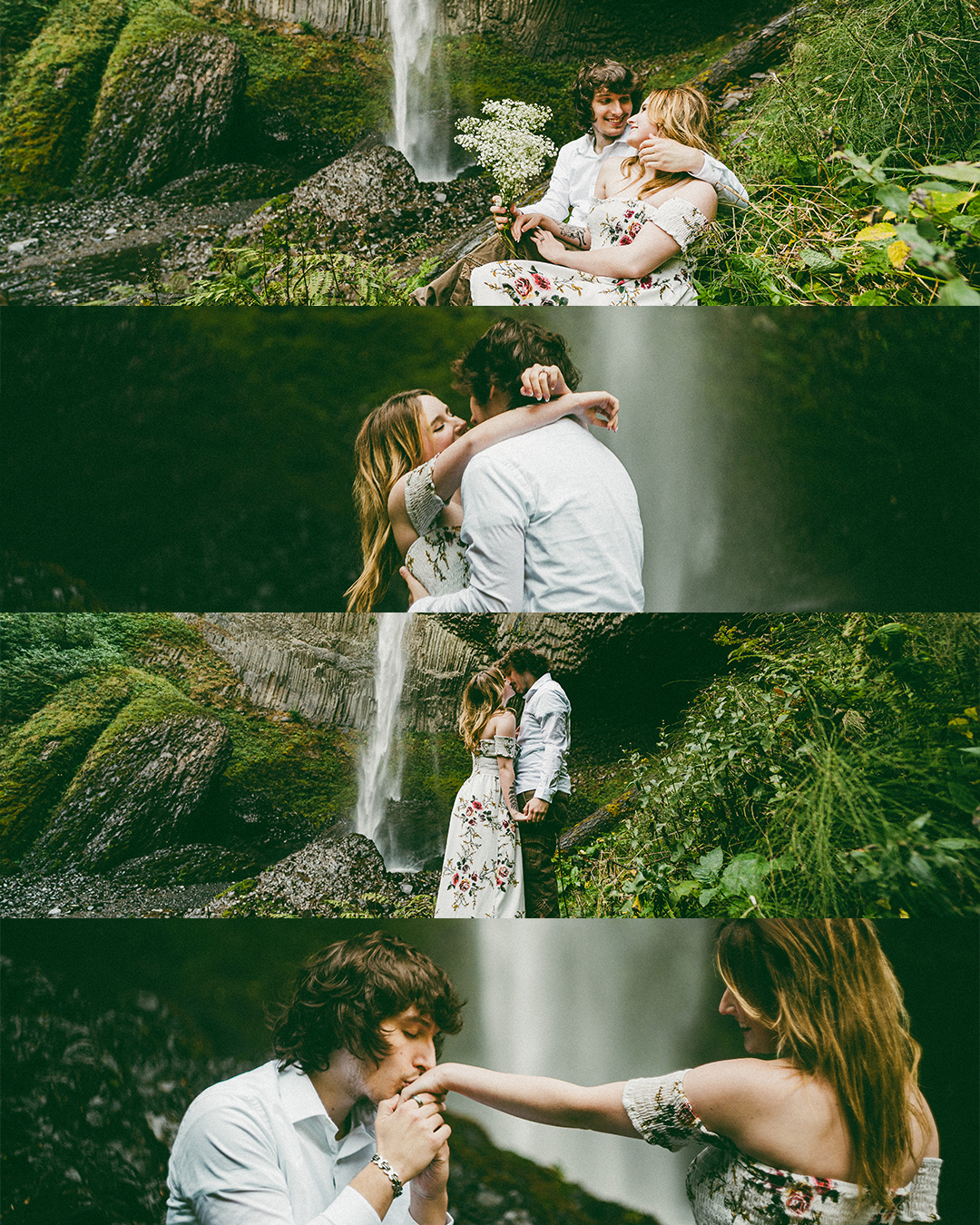 Destination Elopement at Latourell Falls, Columbia River Gorge — photograph 1 of 13